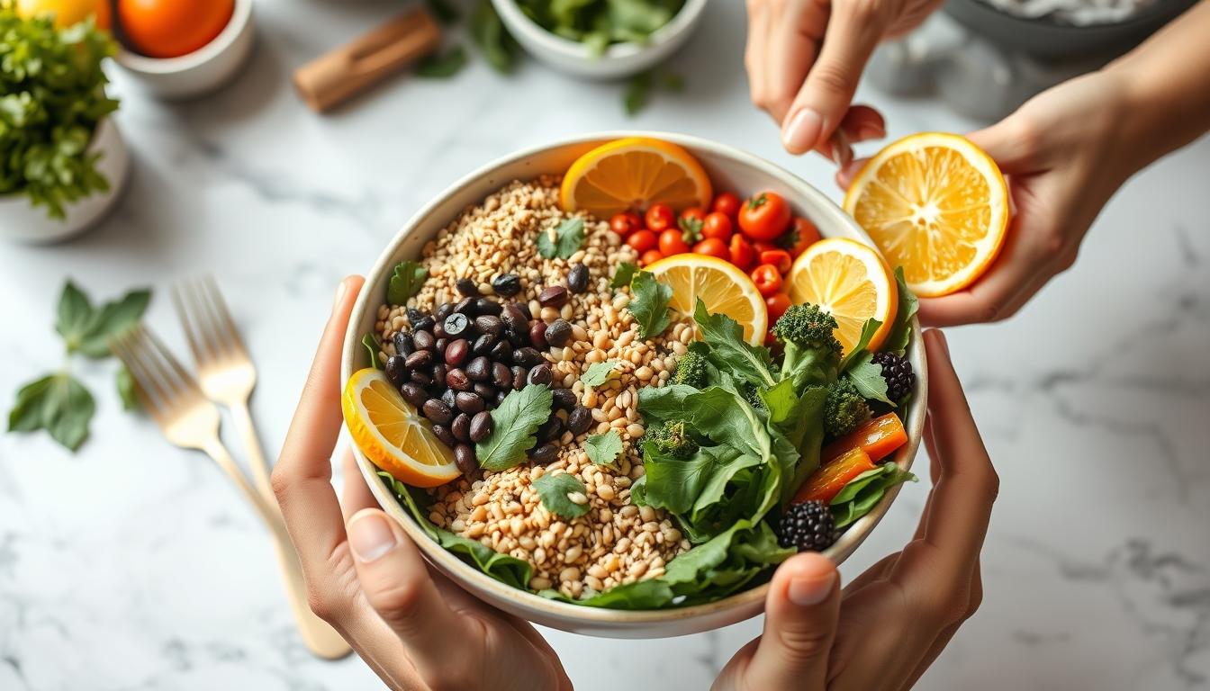 Home cook preparing ingredients in the kitchen